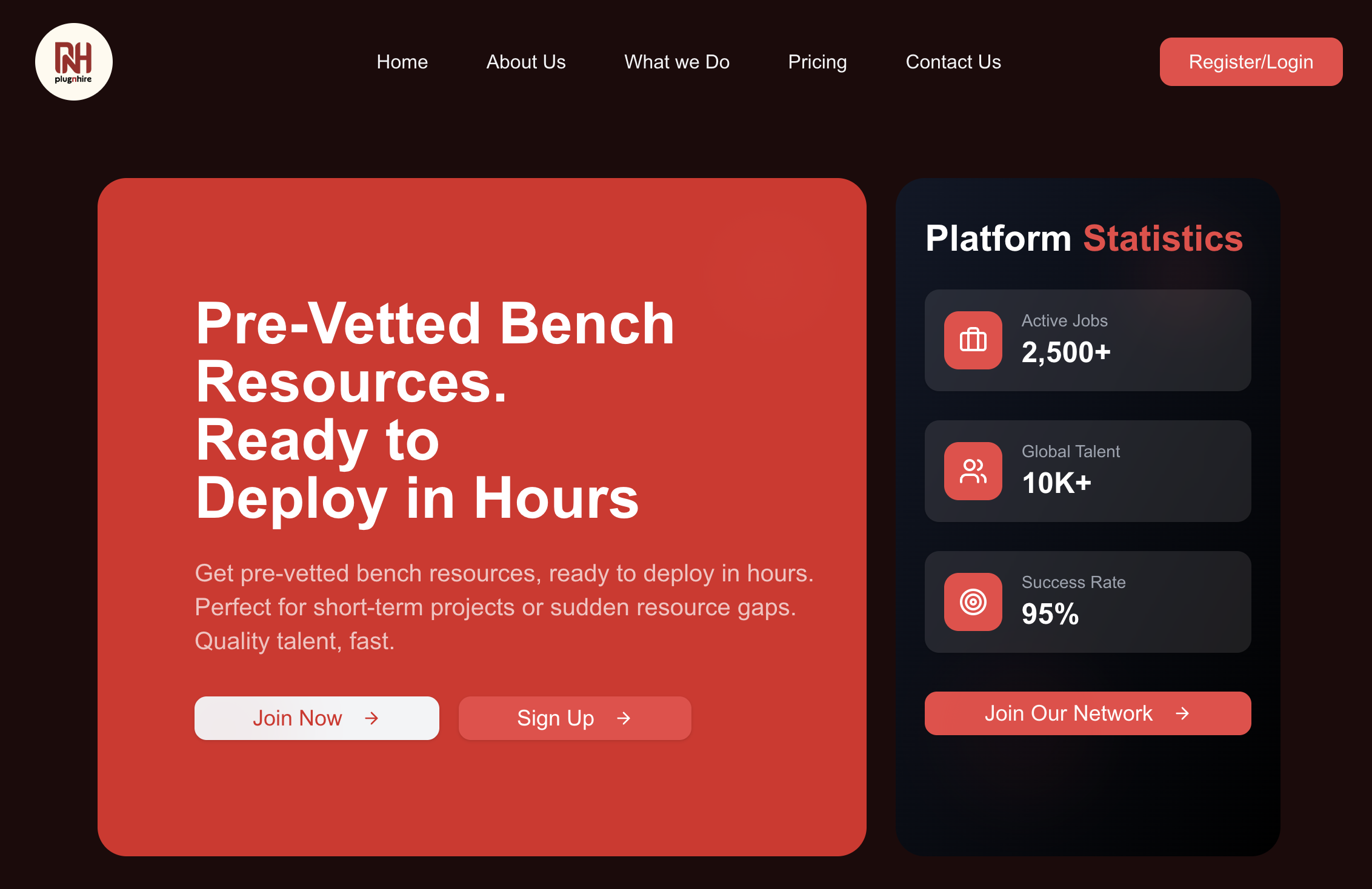 AI-Powered Bench Resource Management for Plug N Hire
